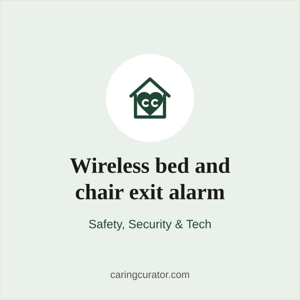 Wireless bed and chair exit alarm