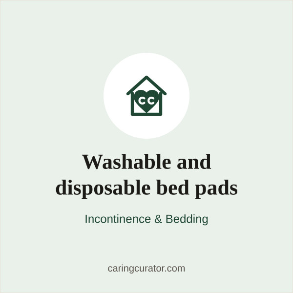 Washable and disposable bed pads