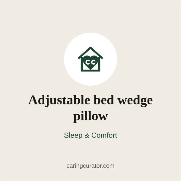 Adjustable bed wedge pillow
