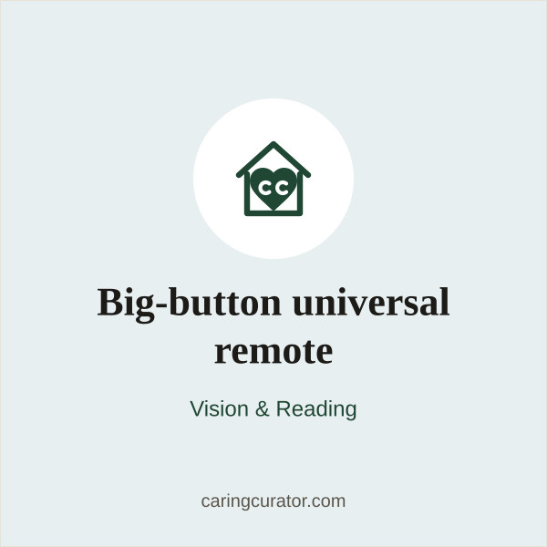 Big-button universal remote