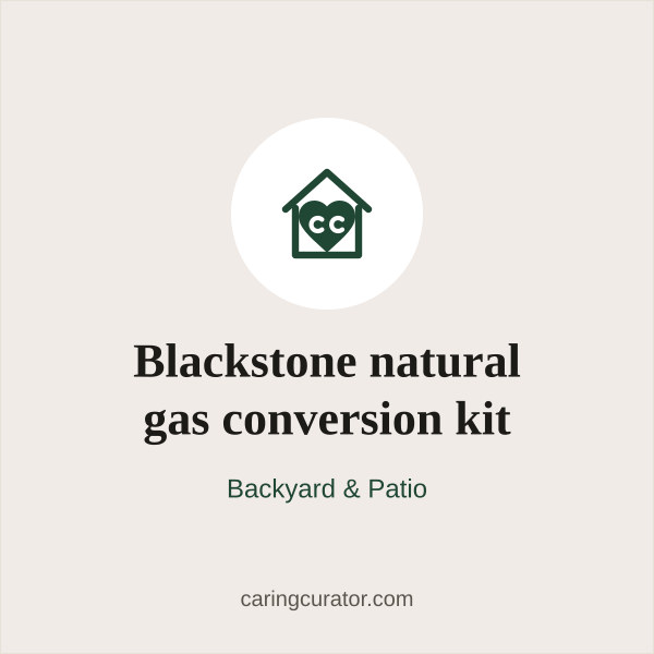Blackstone natural gas conversion kit