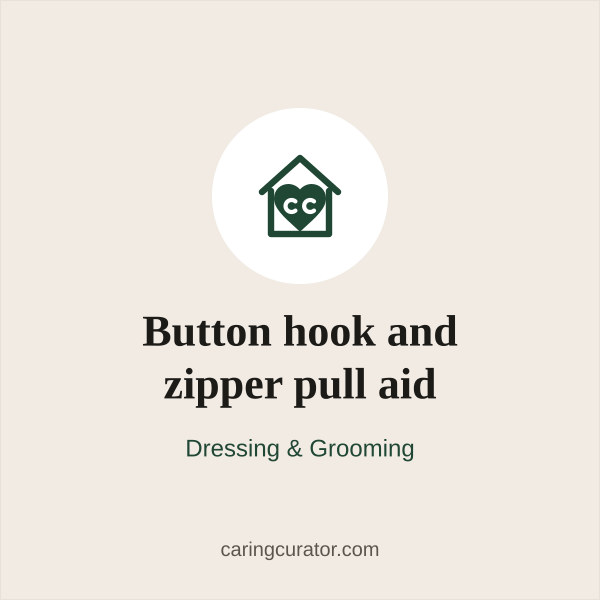 Button hook and zipper pull aid