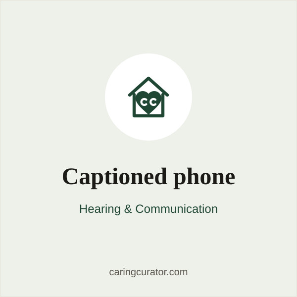 Captioned phone