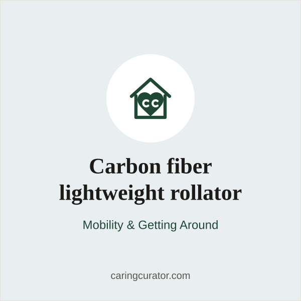 Carbon fiber lightweight rollator