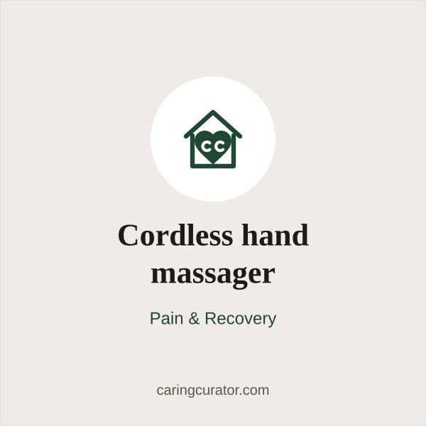 Cordless hand massager