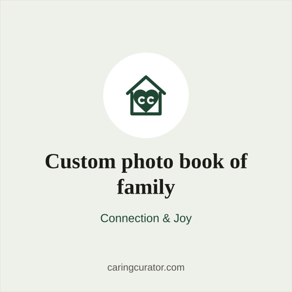 Custom photo book of family