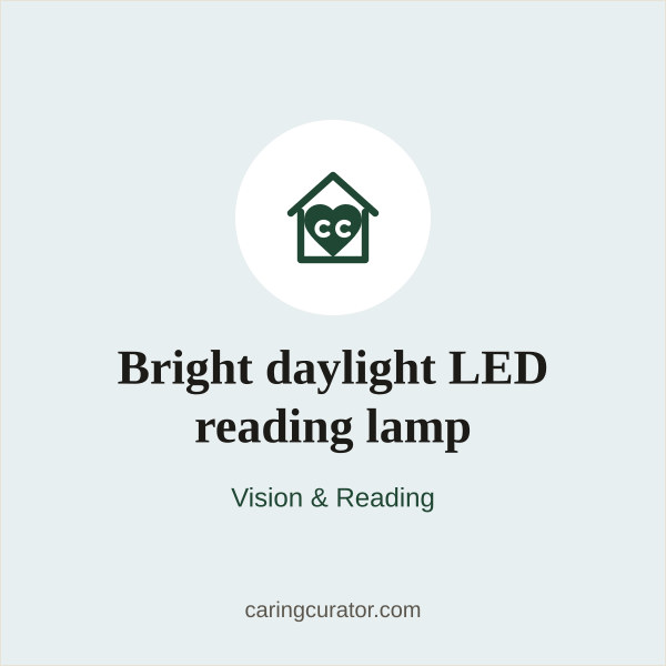 Bright daylight LED reading lamp