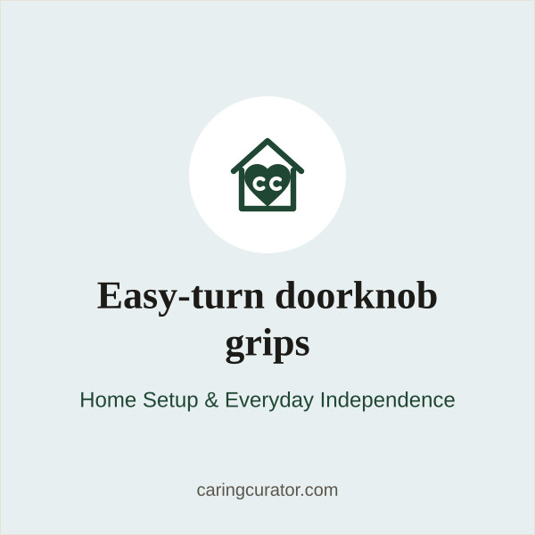 Easy-turn doorknob grips