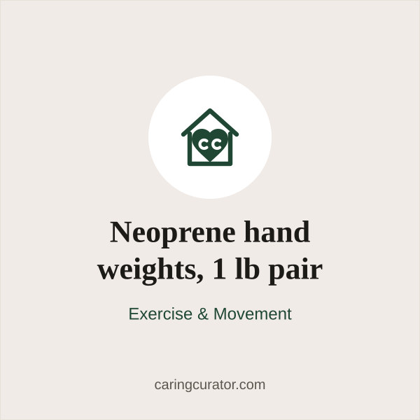 Neoprene hand weights, 1 lb pair