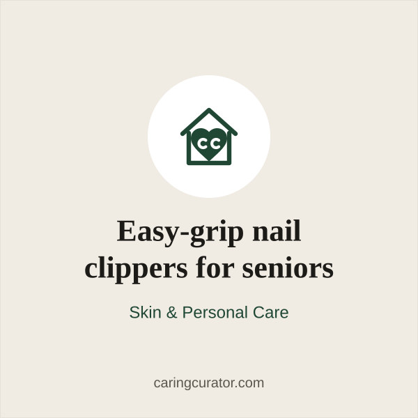 Easy-grip nail clippers for seniors