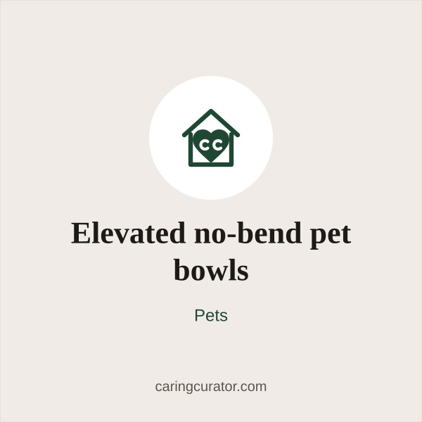 Elevated no-bend pet bowls