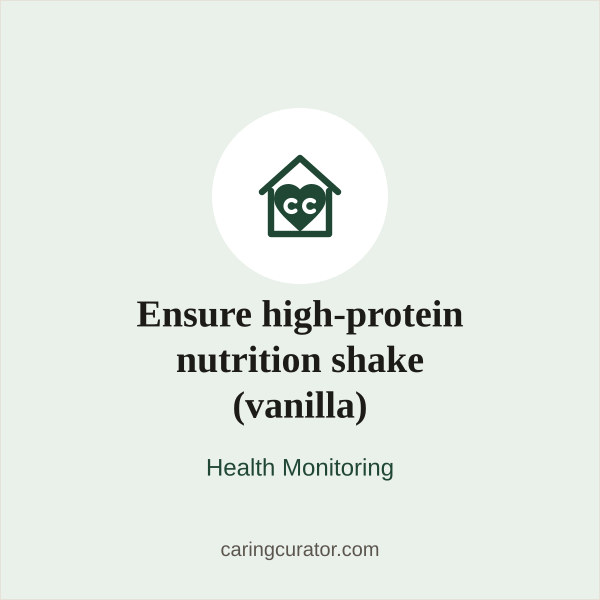 Ensure high-protein nutrition shake (vanilla)