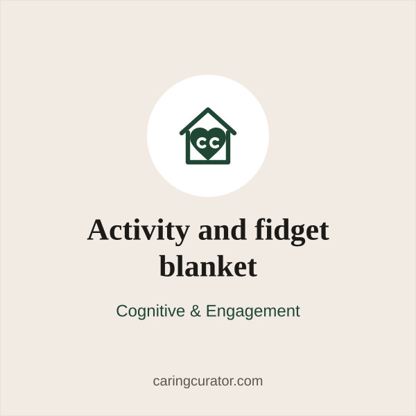 Activity and fidget blanket