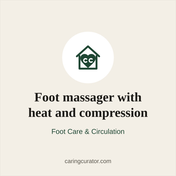 Foot massager with heat and compression