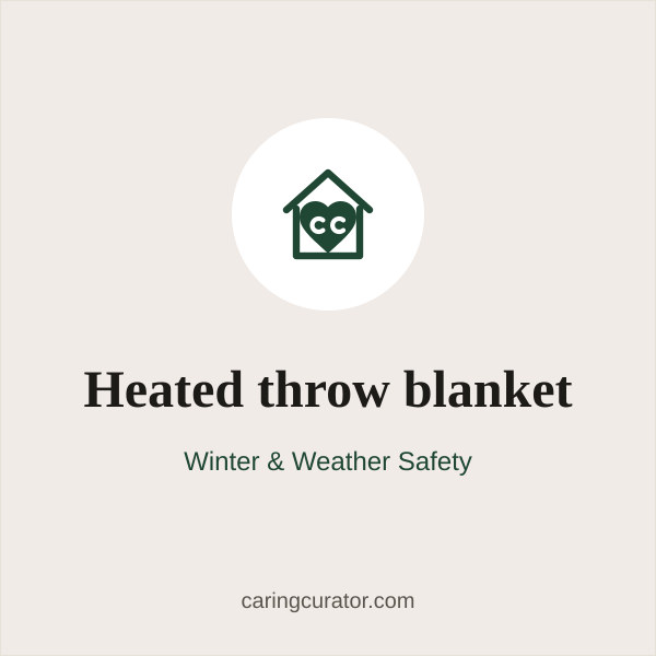 Heated throw blanket