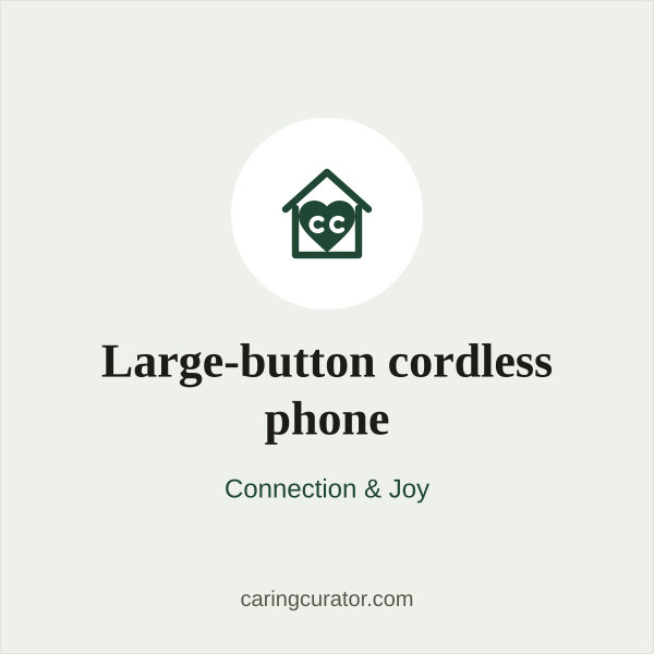 Large-button cordless phone