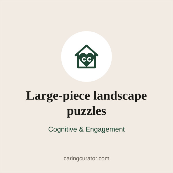 Large-piece landscape puzzles