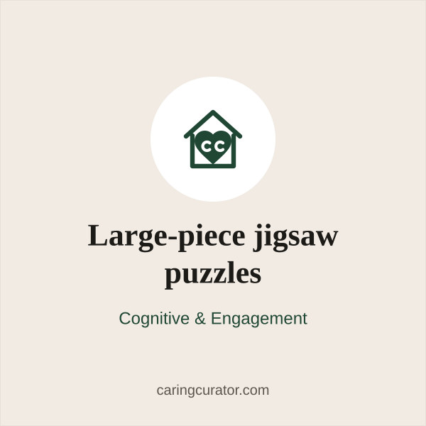 Large-piece jigsaw puzzles
