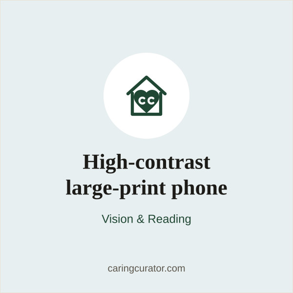 High-contrast large-print phone