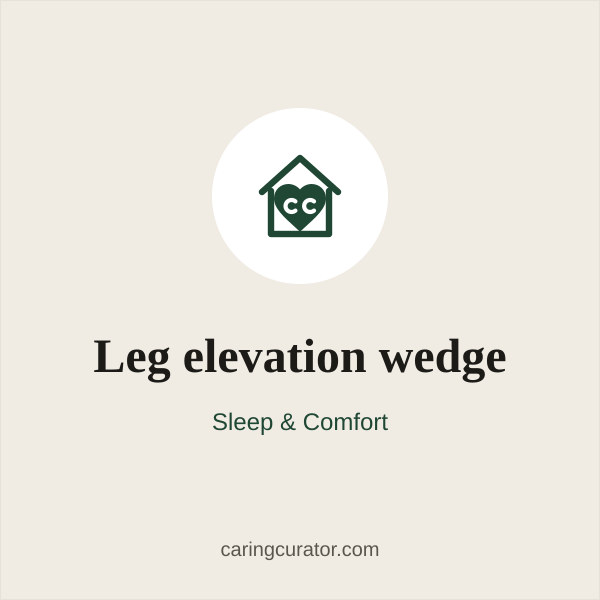 Leg elevation wedge