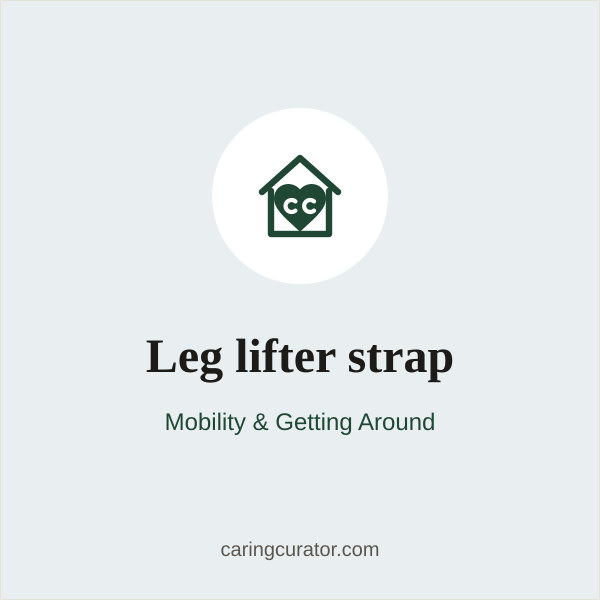 Leg lifter strap