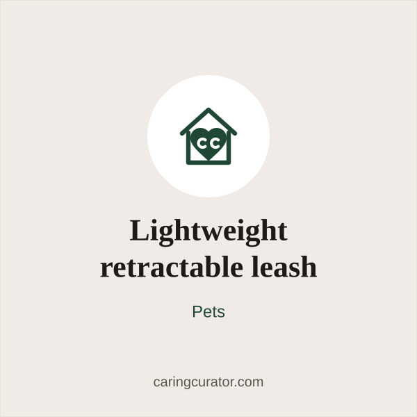 Lightweight retractable leash