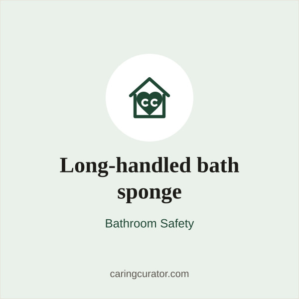 Long-handled bath sponge