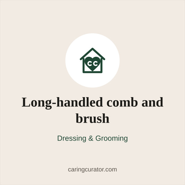 Long-handled comb and brush