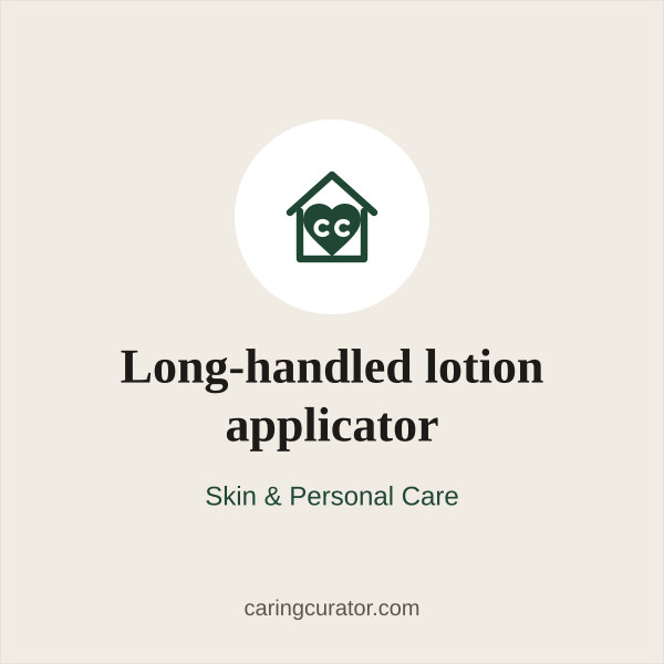 Long-handled lotion applicator
