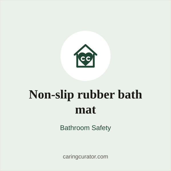 Non-slip rubber bath mat