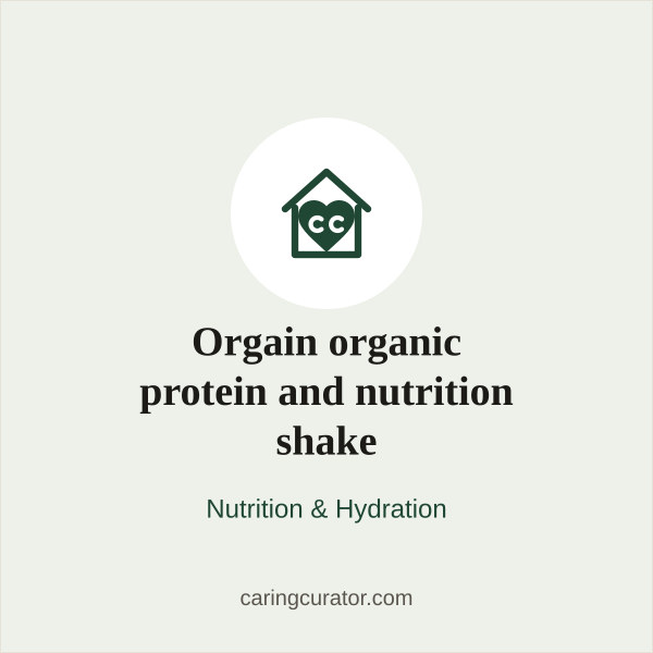 Orgain organic protein and nutrition shake