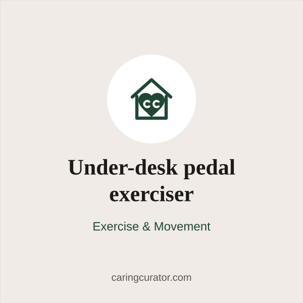 Under-desk pedal exerciser