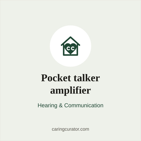 Pocket talker amplifier