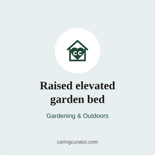 Raised elevated garden bed