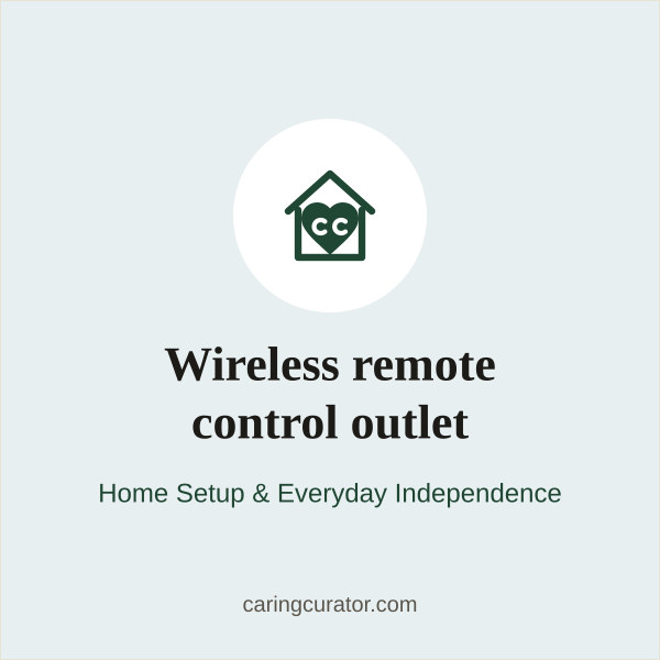 Wireless remote control outlet