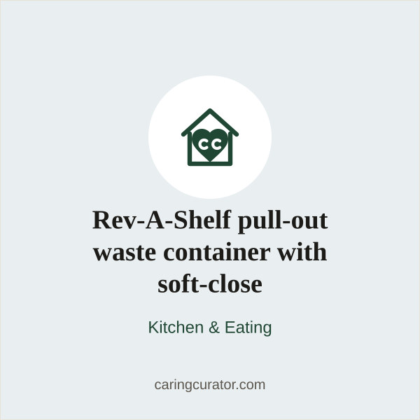 Rev-A-Shelf pull-out waste container with soft-close