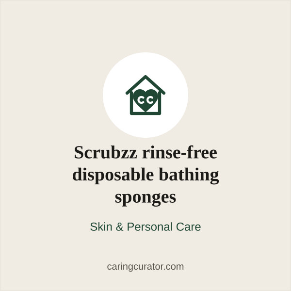 Scrubzz rinse-free disposable bathing sponges