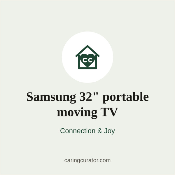 Samsung 32" portable moving TV