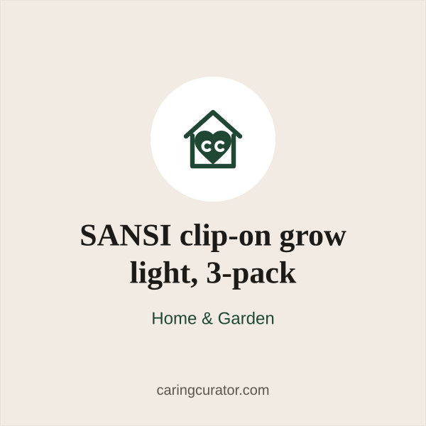 SANSI clip-on grow light, 3-pack