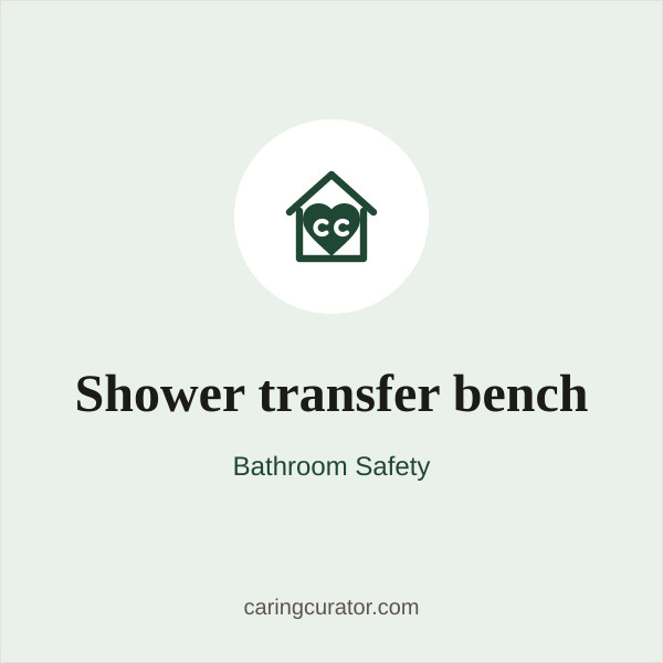 Shower transfer bench