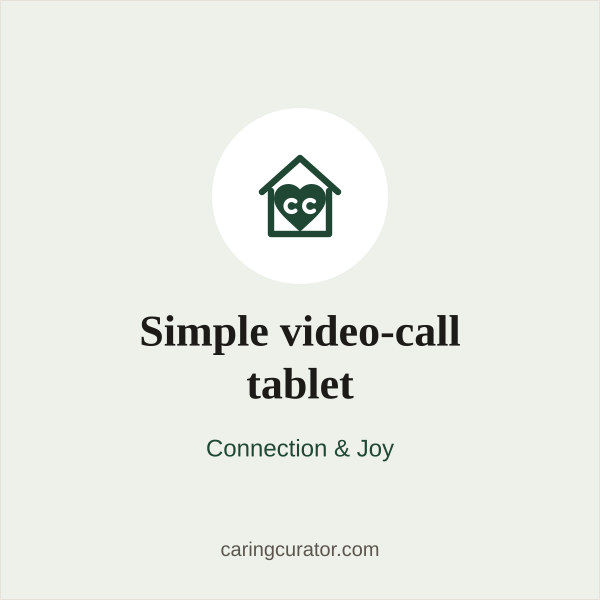 Simple video-call tablet
