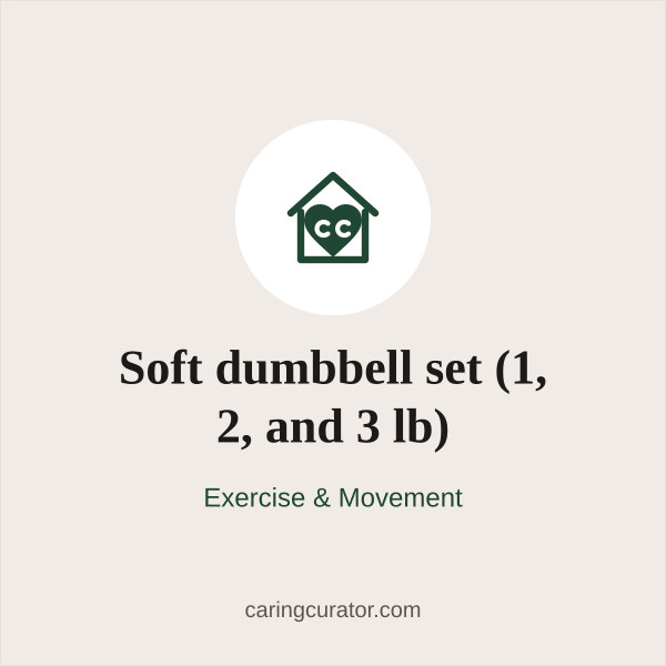 Soft dumbbell set (1, 2, and 3 lb)
