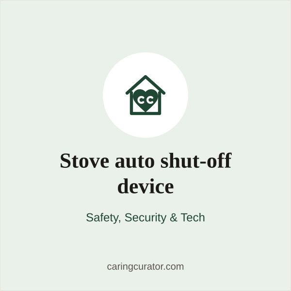 Stove auto shut-off device