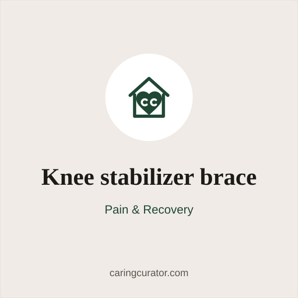 Knee stabilizer brace