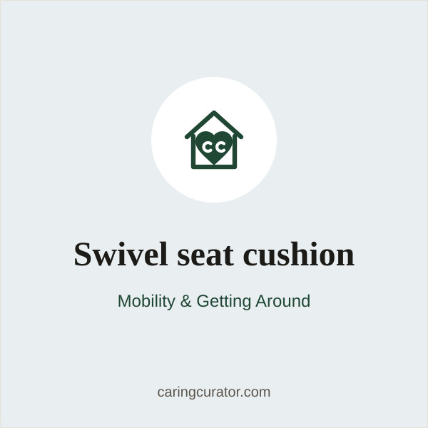 Swivel seat cushion