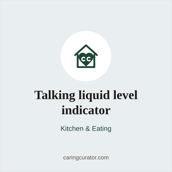 Talking liquid level indicator