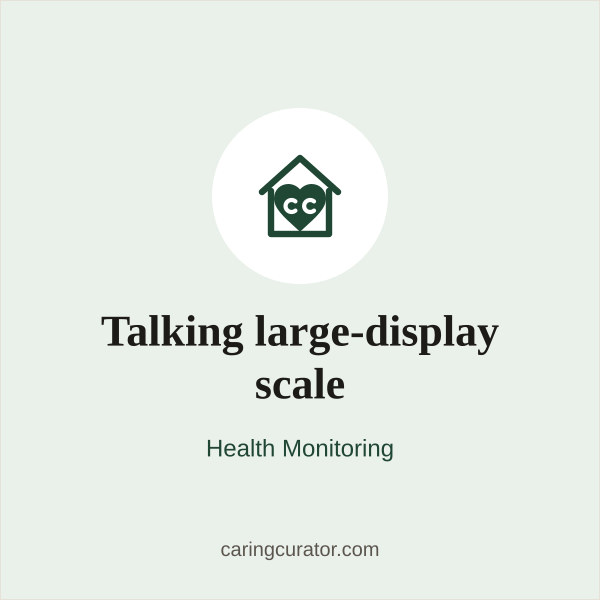 Talking large-display scale