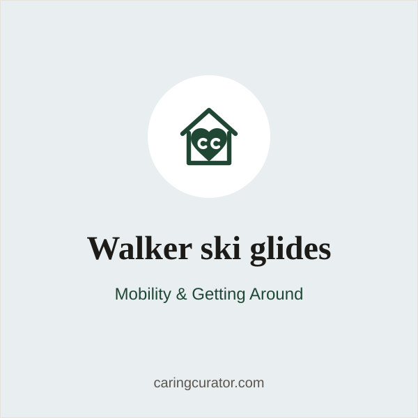 Walker ski glides