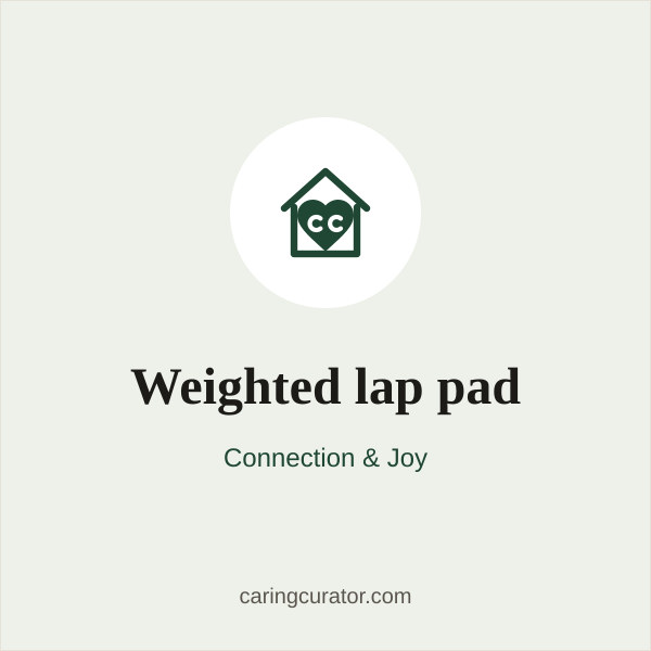Weighted lap pad