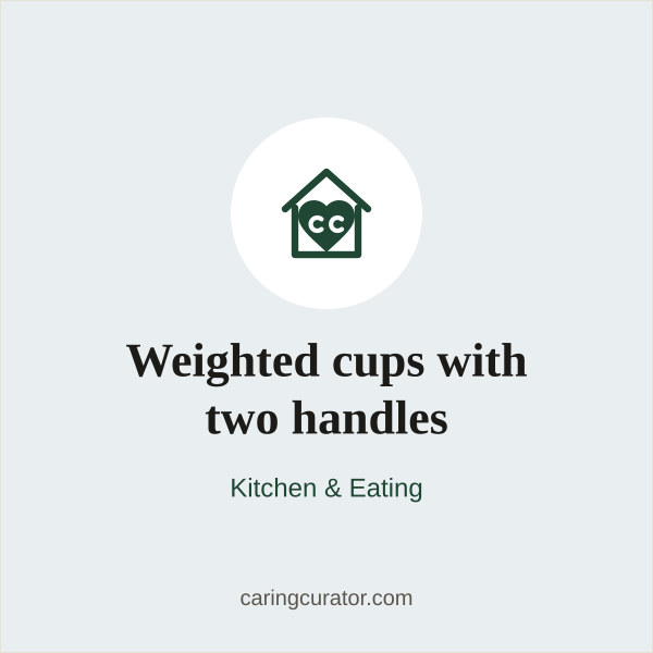 Weighted cups with two handles